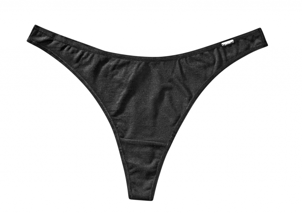 Pleas tangá string 162877 čierna L modalová